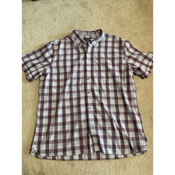 Van Heusen XL Short Sleeve Plaid Shirt - Picture 1 of 5